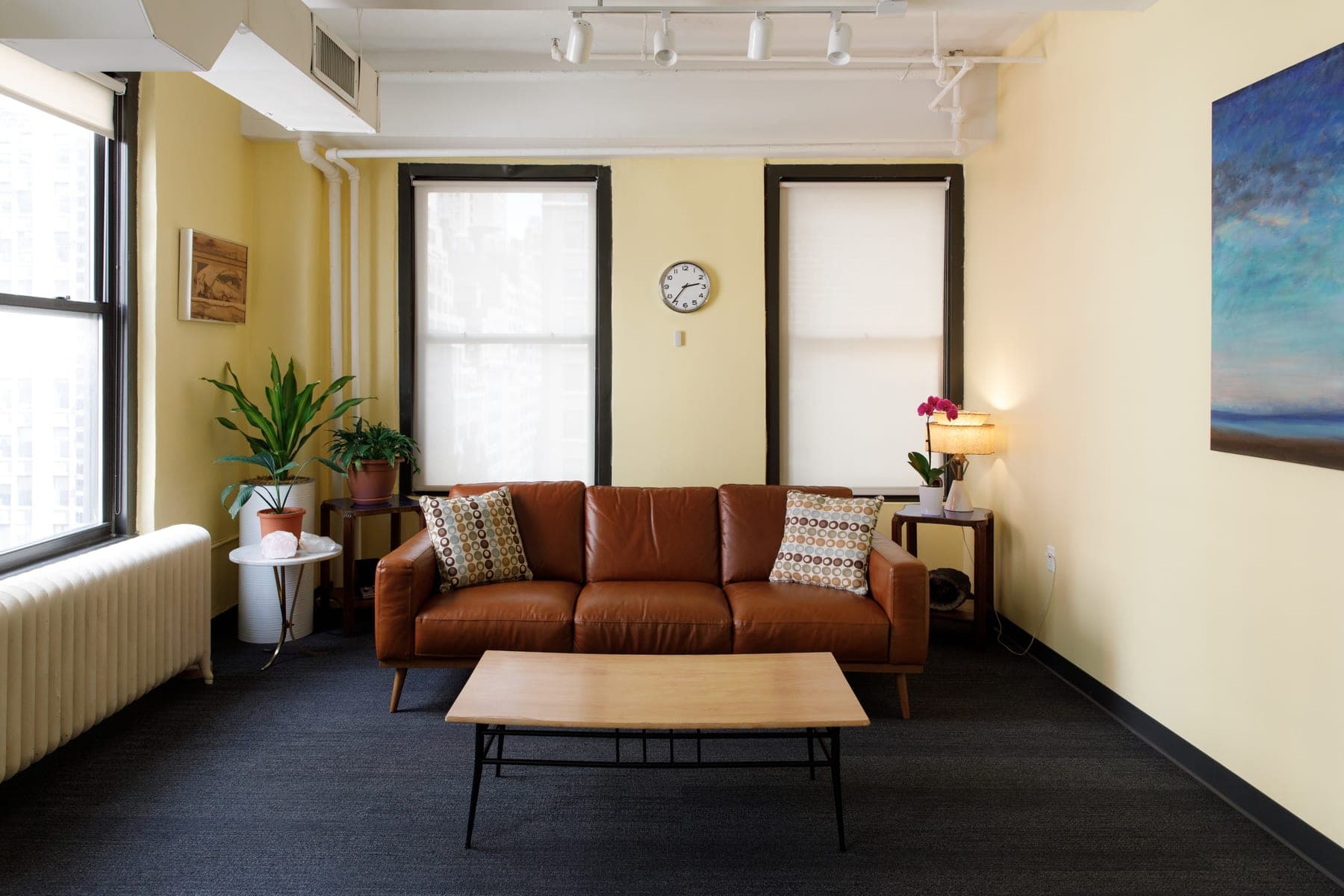A quiet office prepared for a one-on-one Paradox Process session
